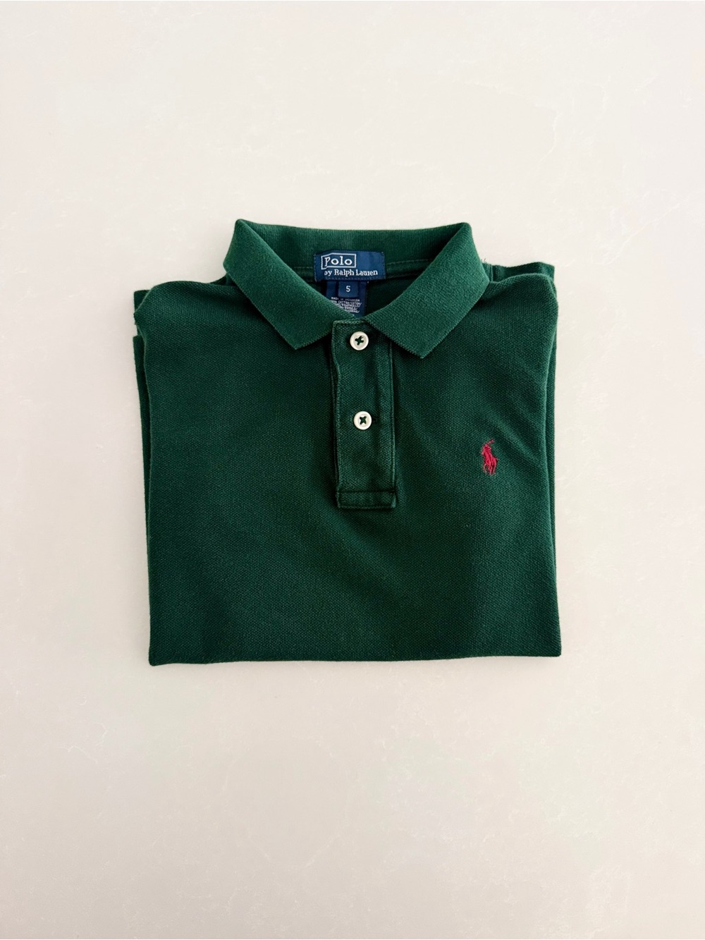 Polo Ralph Lauren Boys Classic Mesh Polo Shirt • Size 5